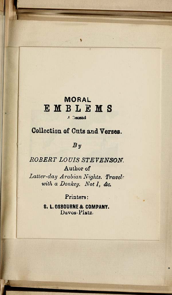 (109) Title page - Moral emblems: second collection