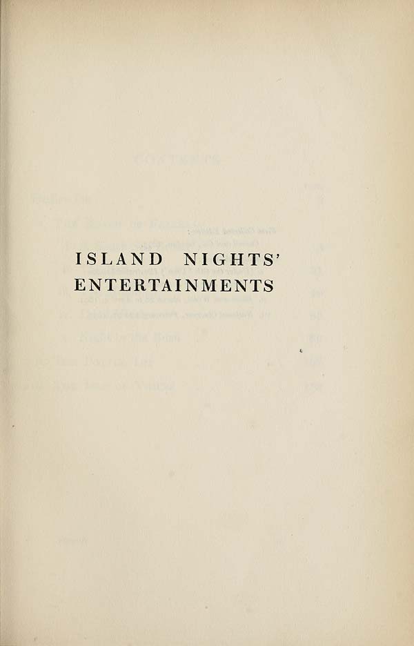 (17) Divisional title page - Island nights' entertainments