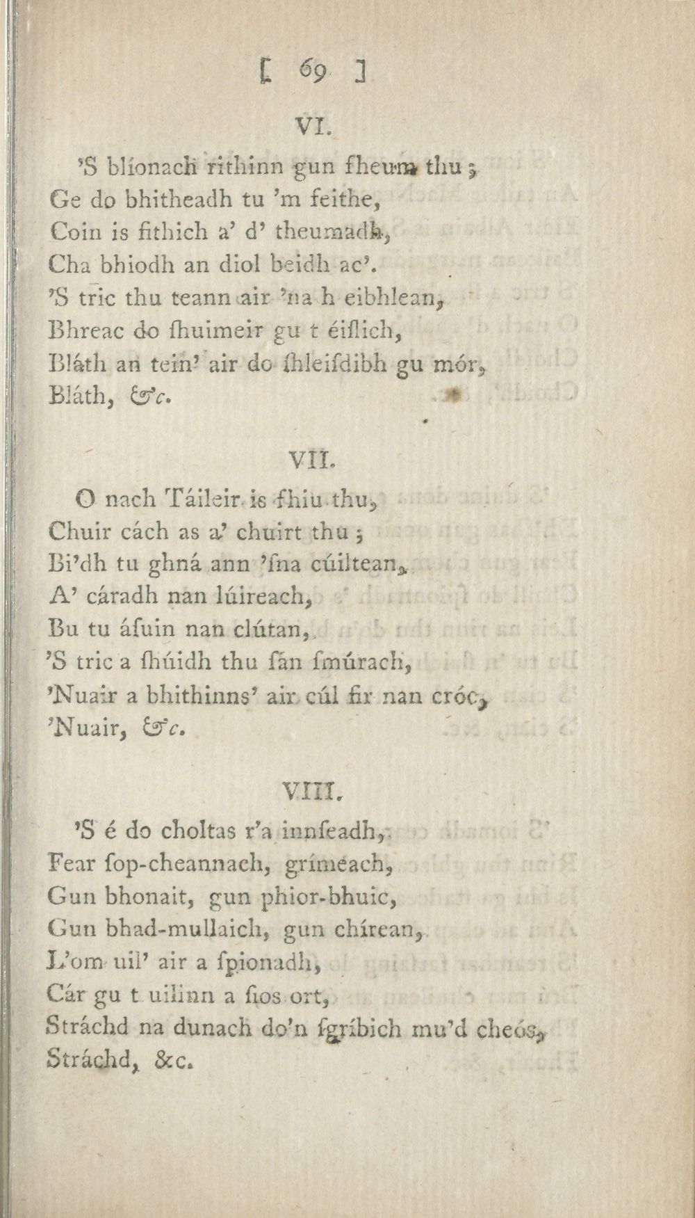 85 Page 69 Books And Other Items Printed In Gaelic From 1631 To 1800 Orain Ghaidhealach Early Gaelic Book Collections National Library Of Scotland