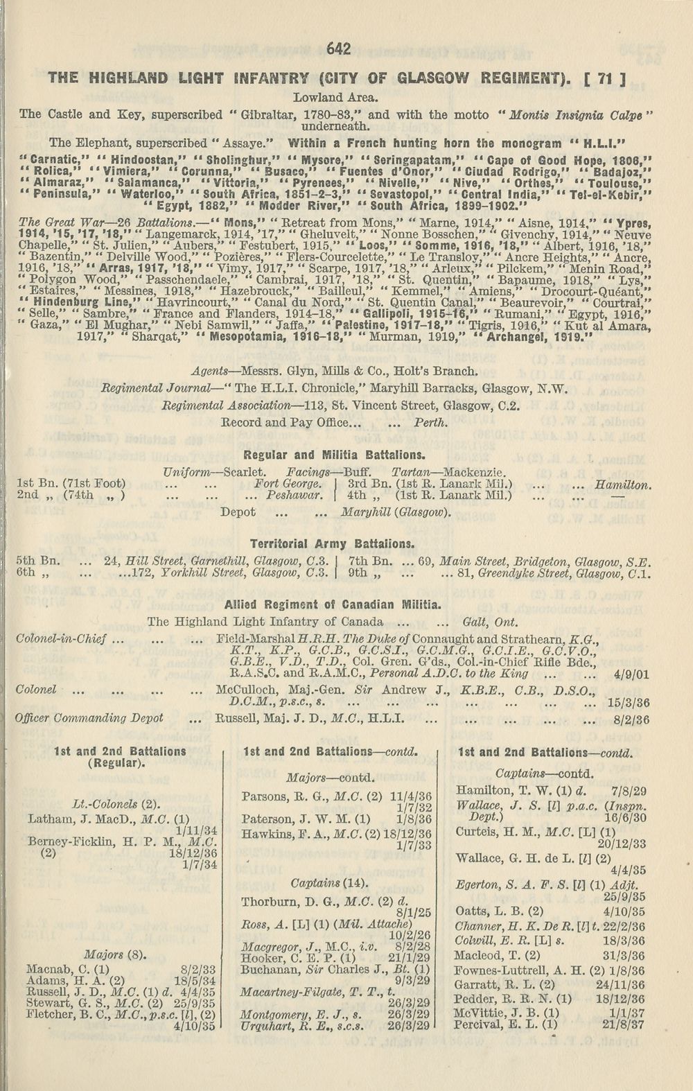 407 Army Lists Monthly Army Lists 1937 1940 January 1938 British Military Lists National Library Of Scotland