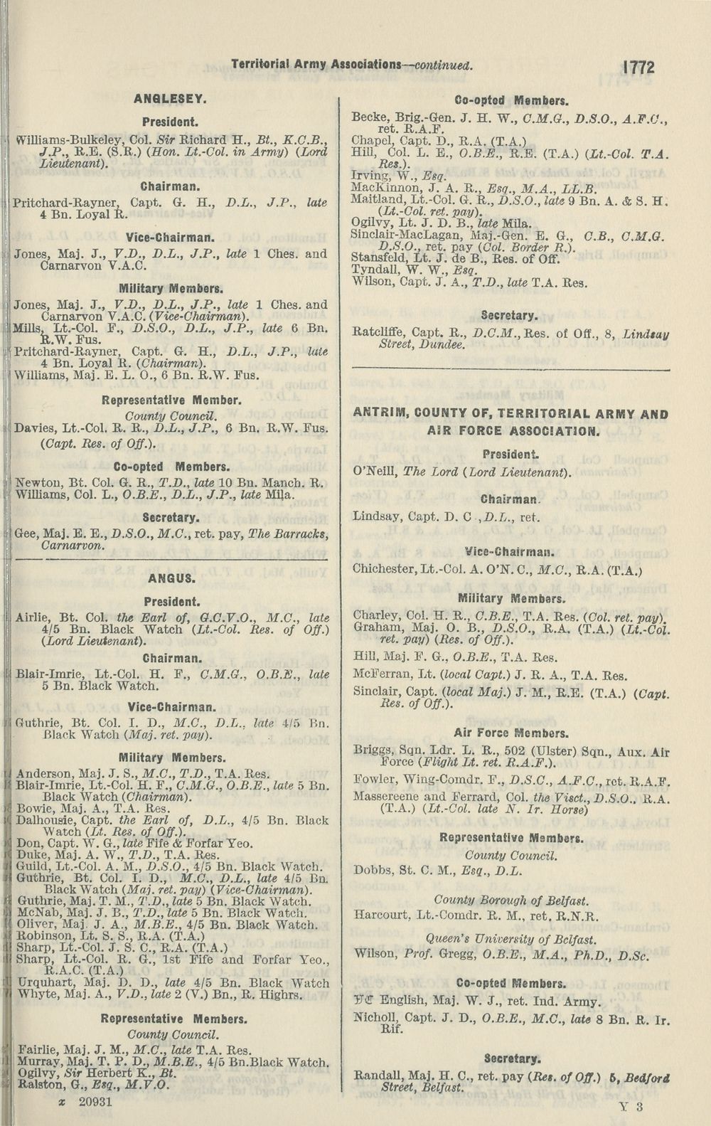 693 Army Lists Monthly Army Lists 1937 1940 October 1939 British Military Lists National Library Of Scotland