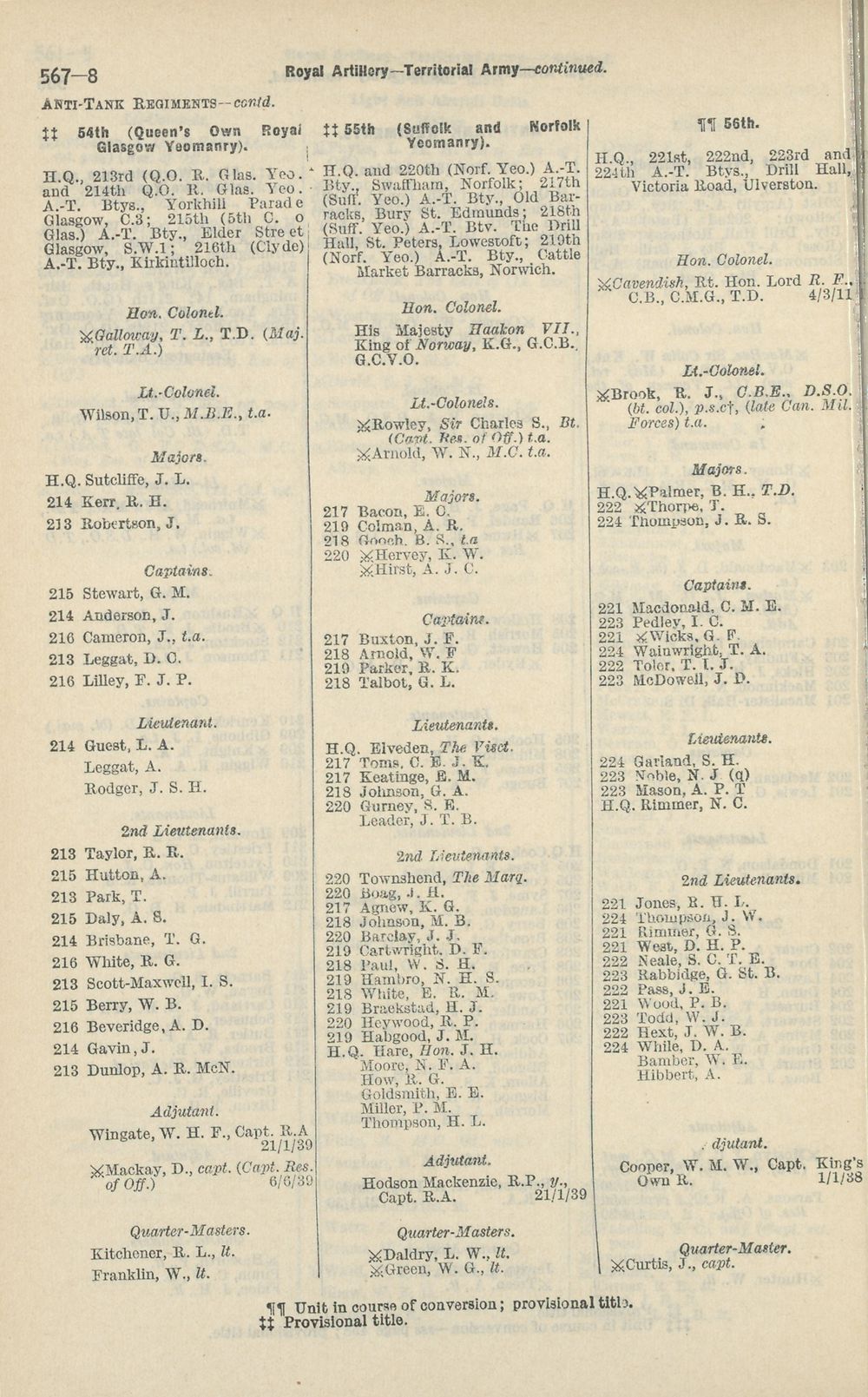 276 Army Lists Monthly Army Lists 1937 1940 Monthly Army List Security Edition British Military Lists National Library Of Scotland