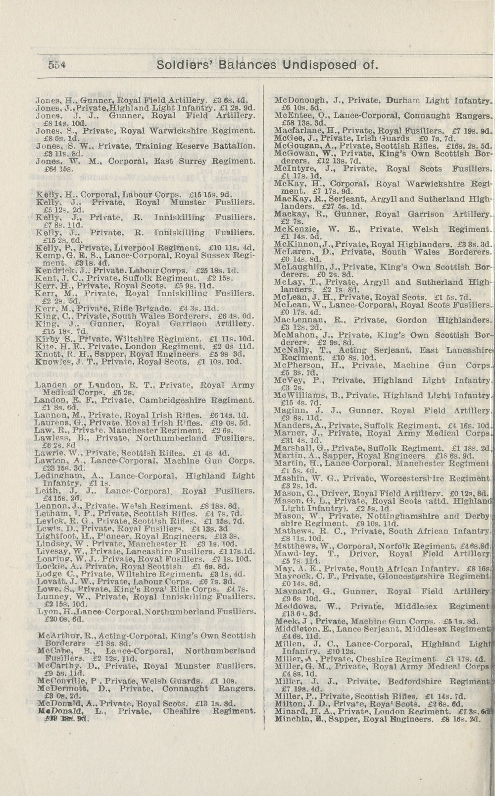 554 Army Lists Monthly Army Lists 1914 1918 Supplement To The Monthly Army List British Military Lists National Library Of Scotland