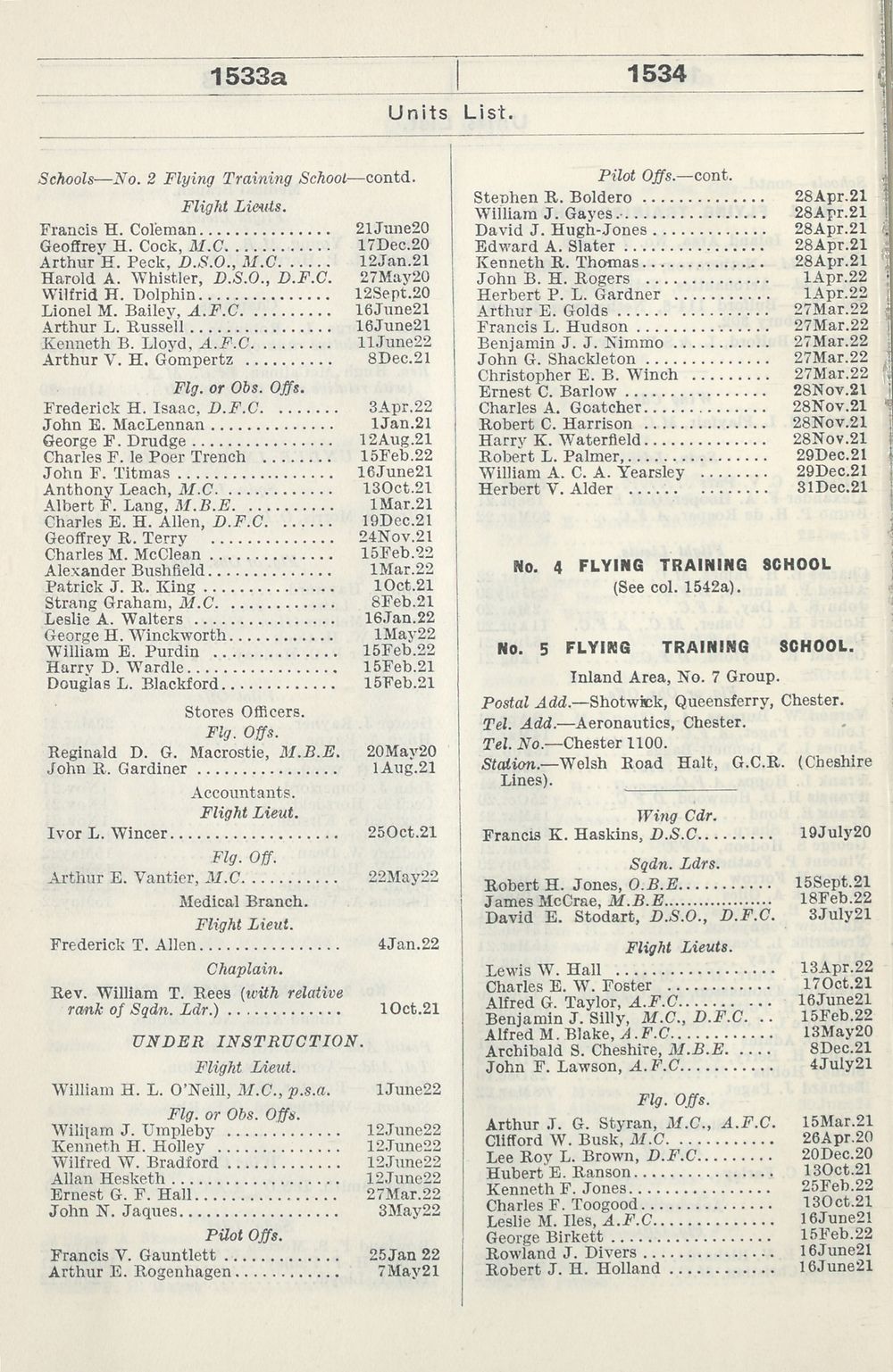 116 Air Force Lists Monthly Air Force Lists 1922 July British Military Lists National Library Of Scotland