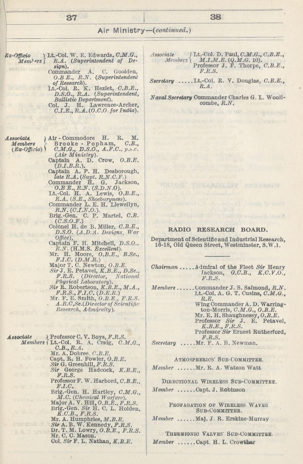 27 Air Force Lists Monthly Air Force Lists 1920 October British Military Lists National Library Of Scotland