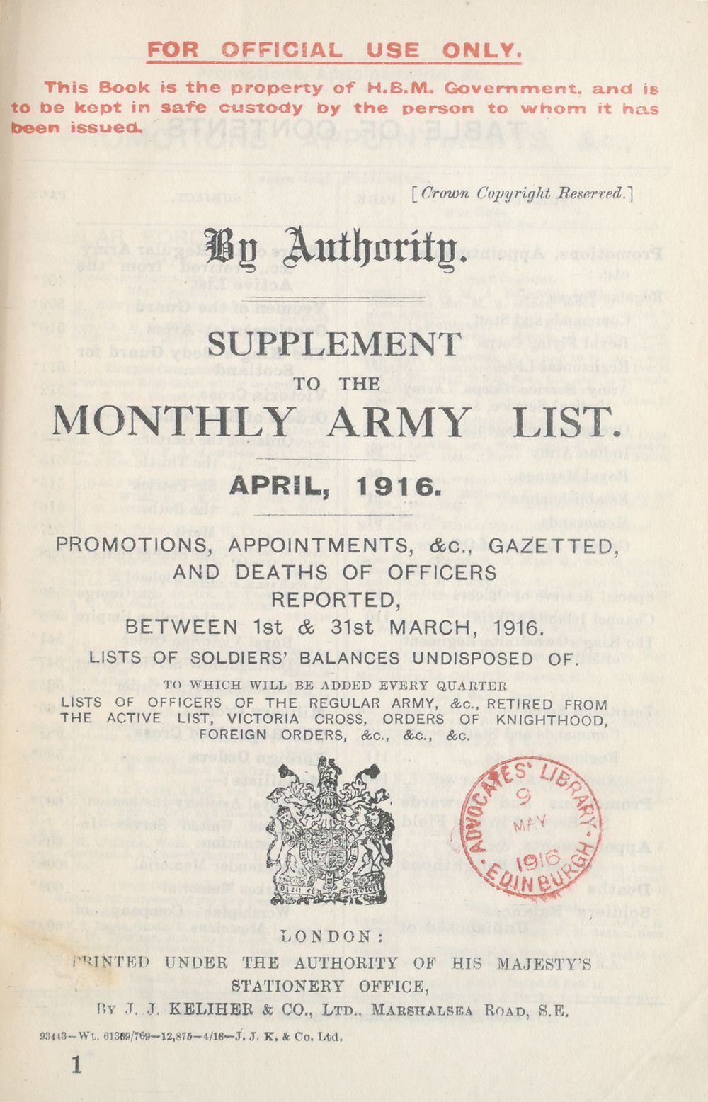 7-army-lists-monthly-army-lists-1914-1918-supplement-to-the