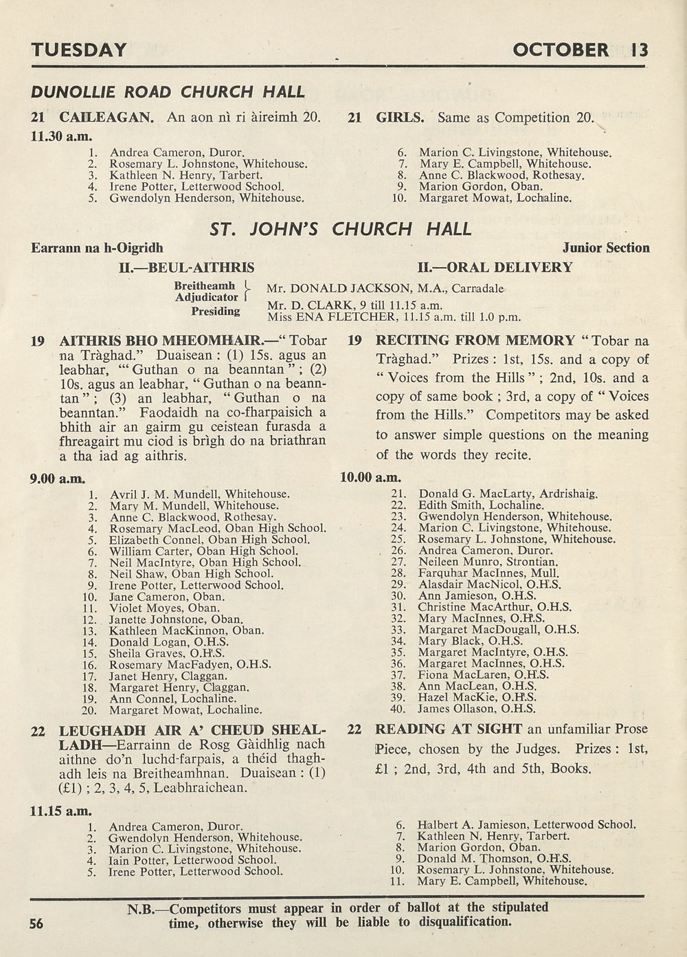 58 Royal National Mod Programmes And Fringe Events Royal National Mod Programmes Programme Of The Annual Mod 50th Jubilee Mod 1953 An Comunn Gaidhealach National Library Of Scotland