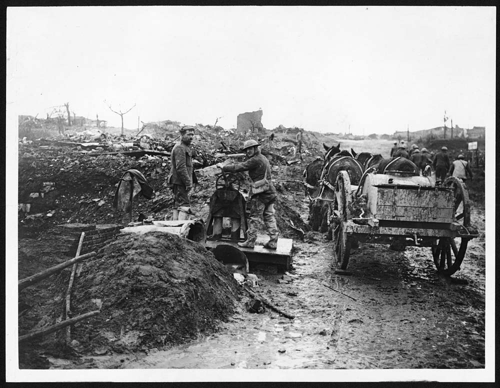 (88) X.32080 - Drawing water in a captured village - British Western ...