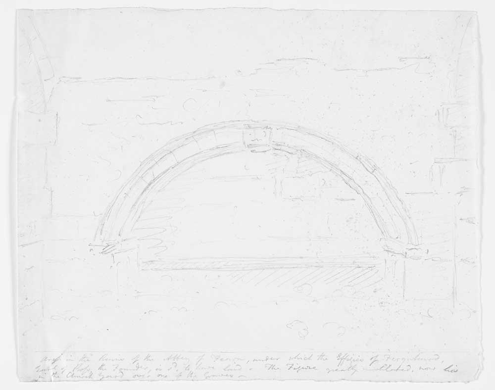 (269) 129a - Sketch Of An Arch, Fearn Abbey, Ross-shire - [volume 2 