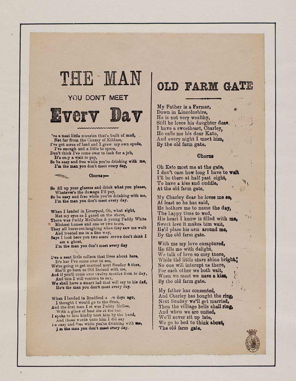 Man you don't meet every day - Courtship & marriage - English - Library of Scotland