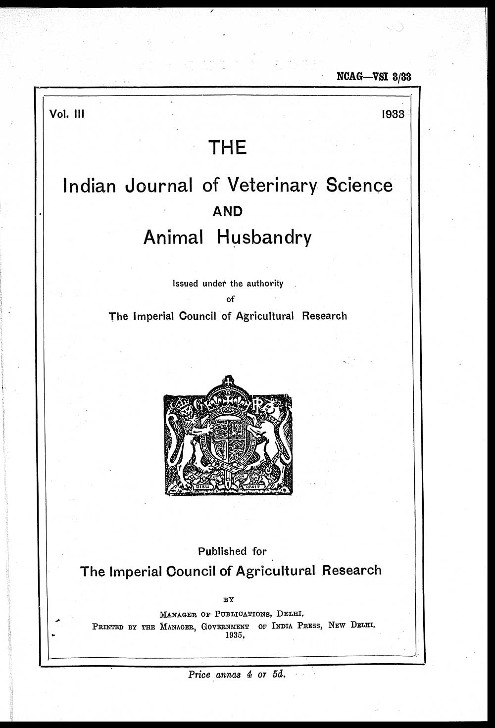 (5) Title page Medicine Veterinary > Veterinary colleges and