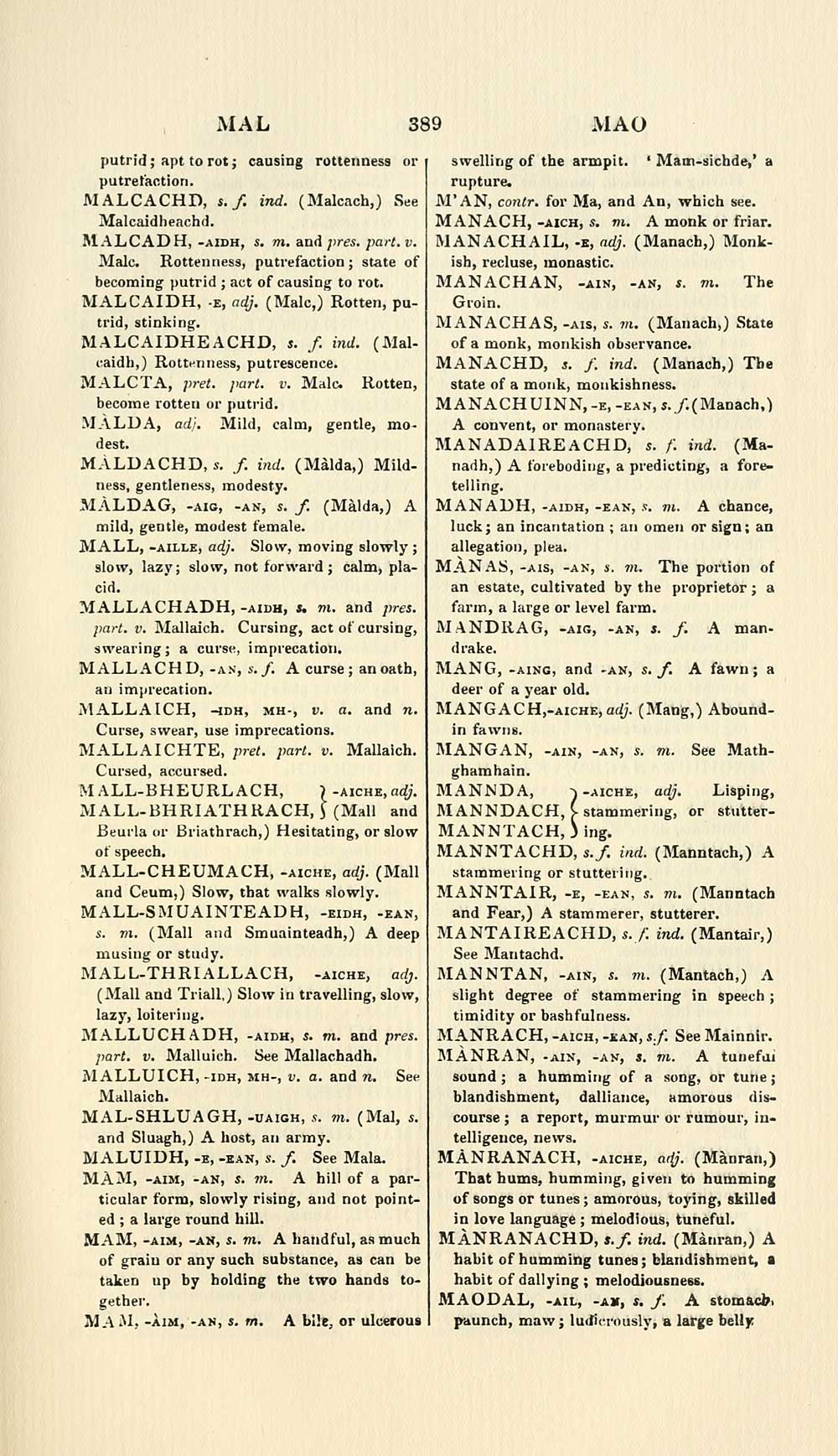 (401) - Blair Collection > Dictionary of the Gaelic language - Early ...