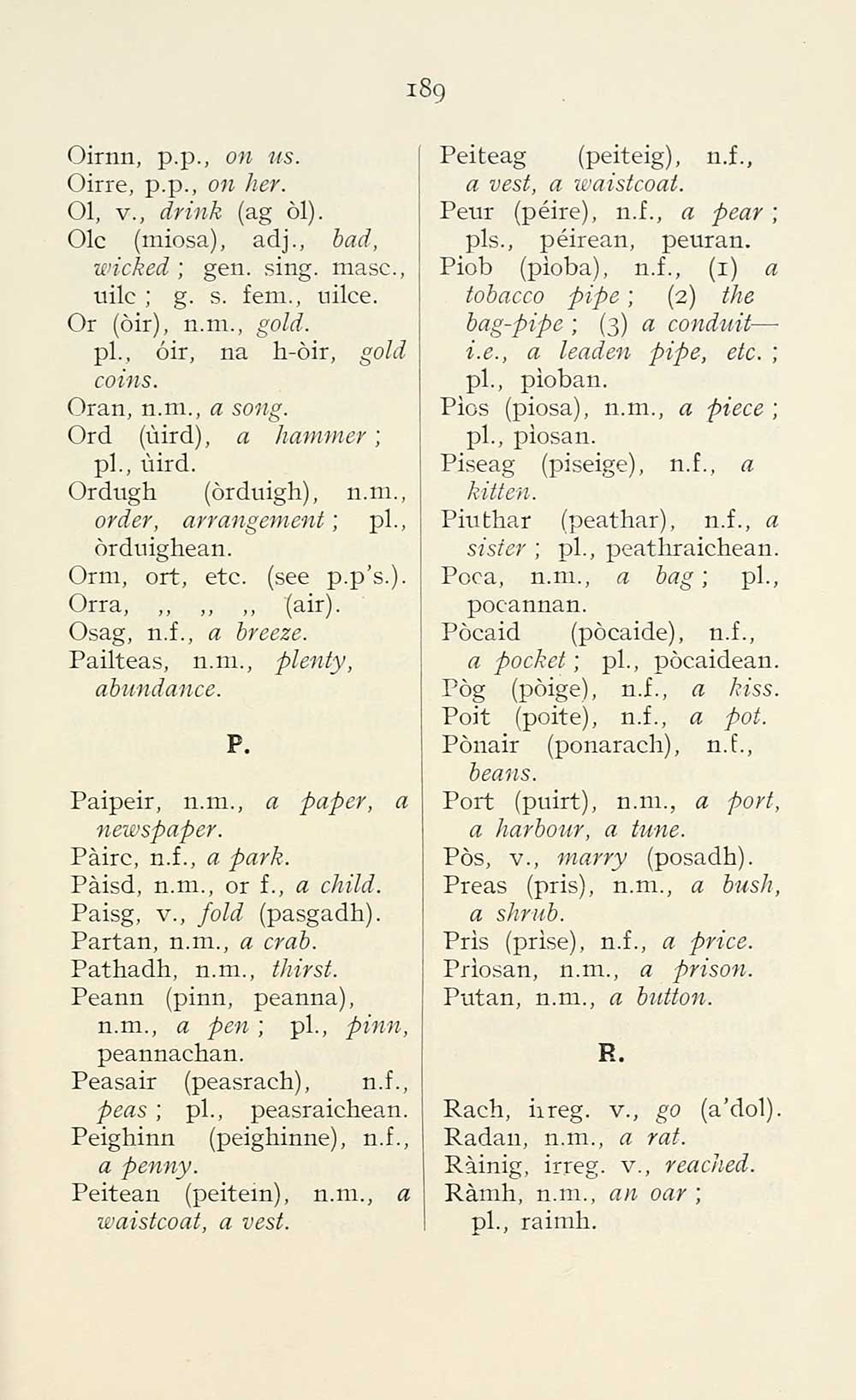 (201) - Blair Collection > Elementary course of Gaelic - Early Gaelic ...