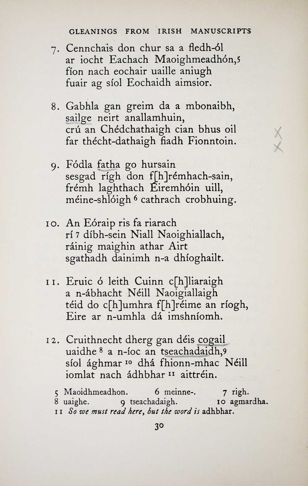 42 Matheson Collection Gleanings From Irish Manuscripts Early Gaelic Book Collections National Library Of Scotland