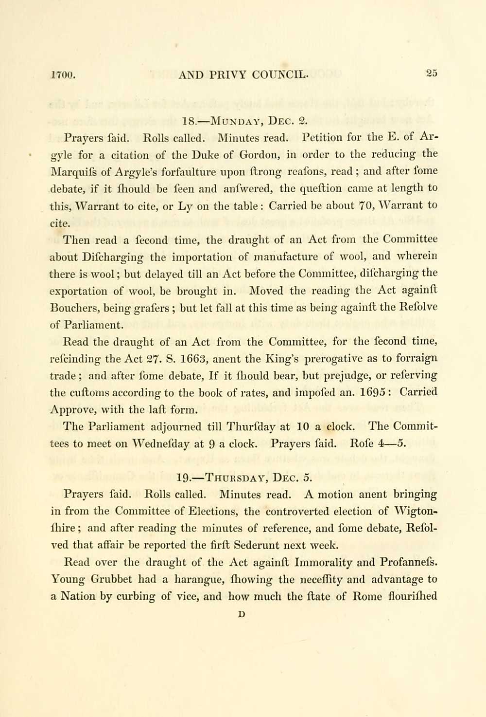 (41) Page 25 Bannatyne Club > Diary of the proceedings of the