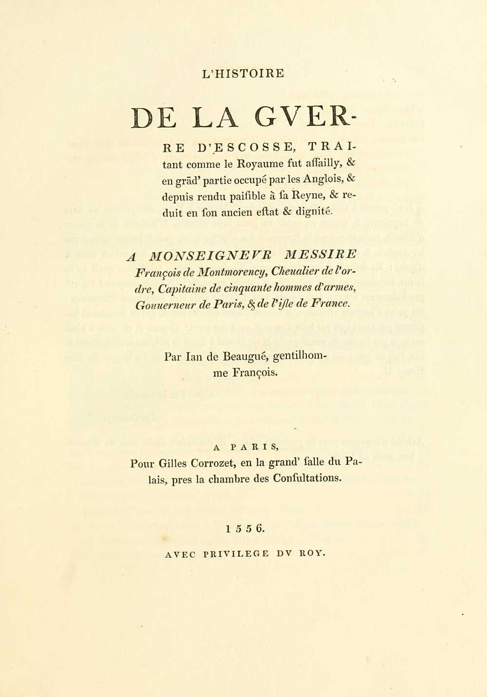 (25) [Page i] - Maitland Club > Histoire de la Guerre d'Ecosse pendant ...