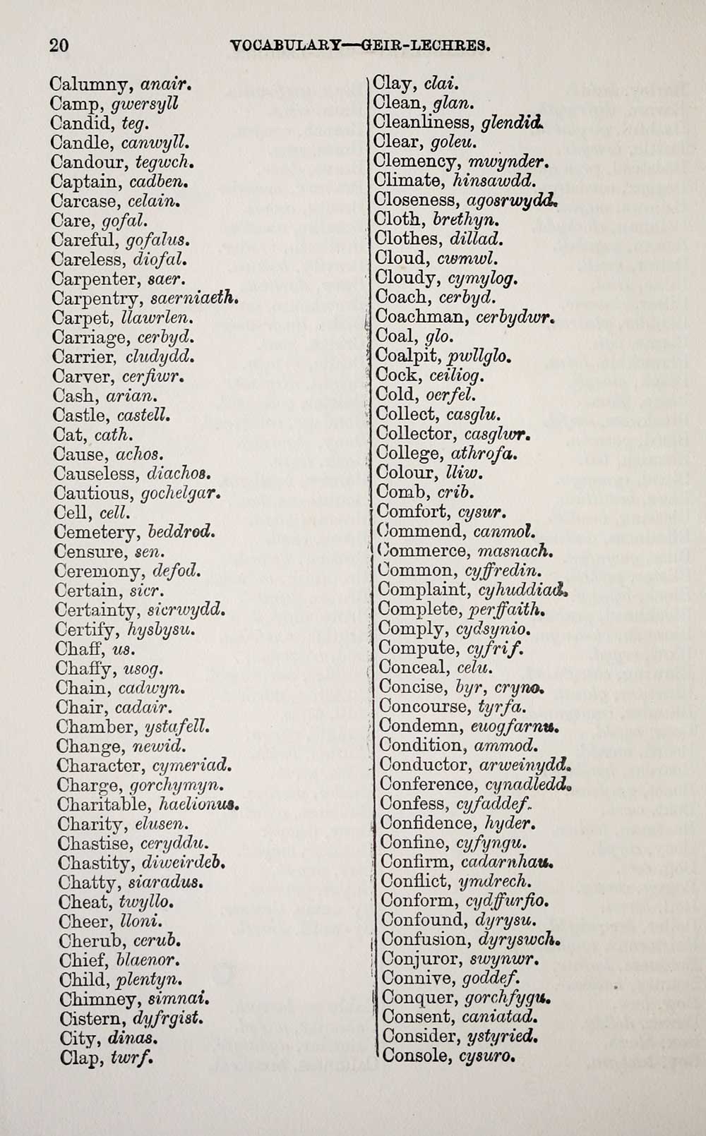 21) - Blair Collection > How to learn Welsh, being an English-Welsh  vocabulary & phrase-book, for the use of travellers and students - Early  Gaelic Book Collections - National Library of Scotland