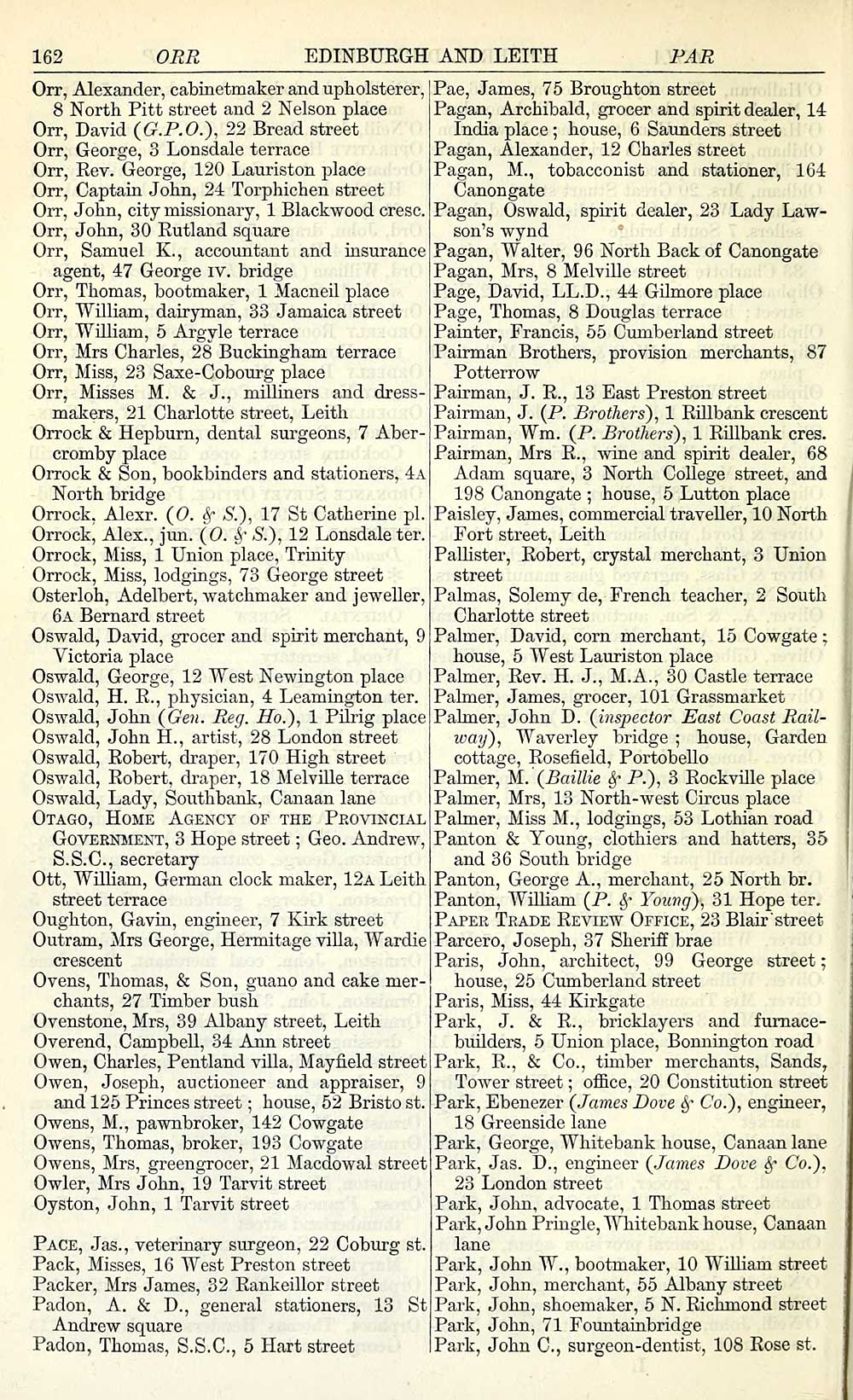 (192) - Towns > Edinburgh > 1846-1975 - Post Office Edinburgh and Leith ...