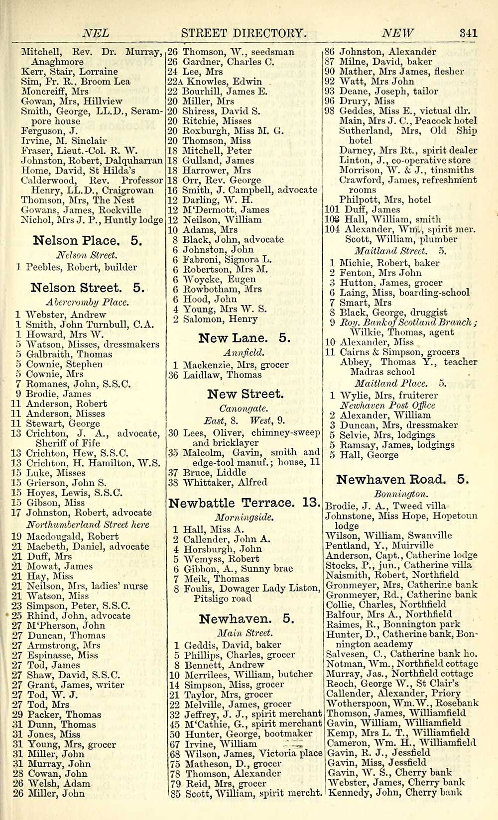 377 Towns Edinburgh 1846 1975 Post Office Edinburgh and