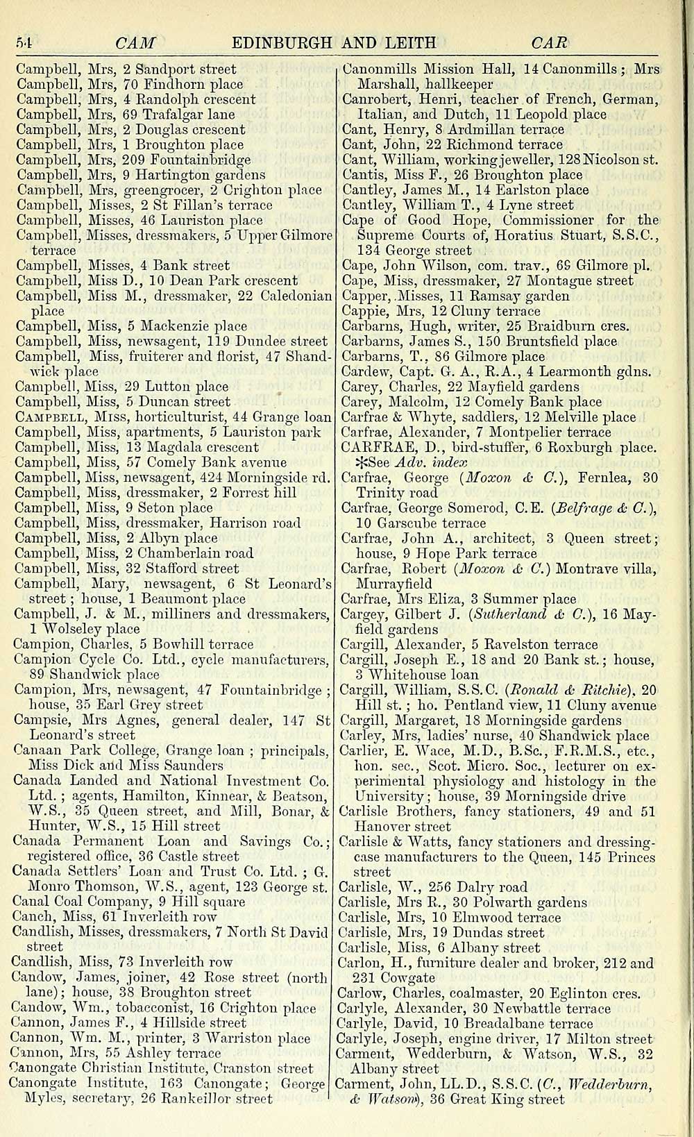 (104) - Towns > Edinburgh > 1846-1975 - Post Office Edinburgh and Leith ...