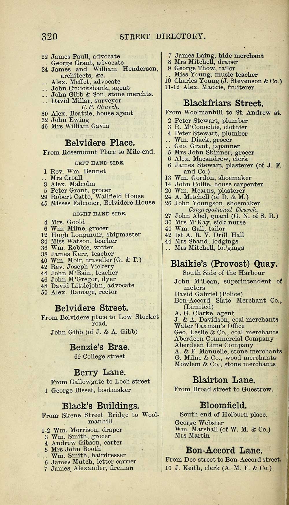 328 Towns Aberdeen 1858 1912 Post Office Aberdeen Directory 1875 1876 Scottish Directories National Library Of Scotland