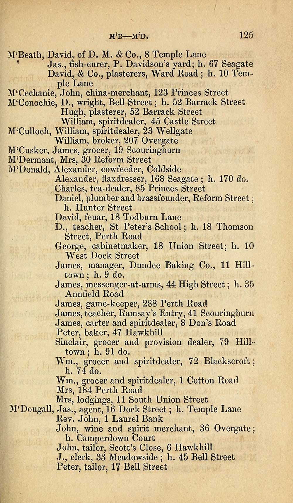 (137) - Towns > Dundee > 1809-1912 - Dundee Directory > 1850 - Scottish ...