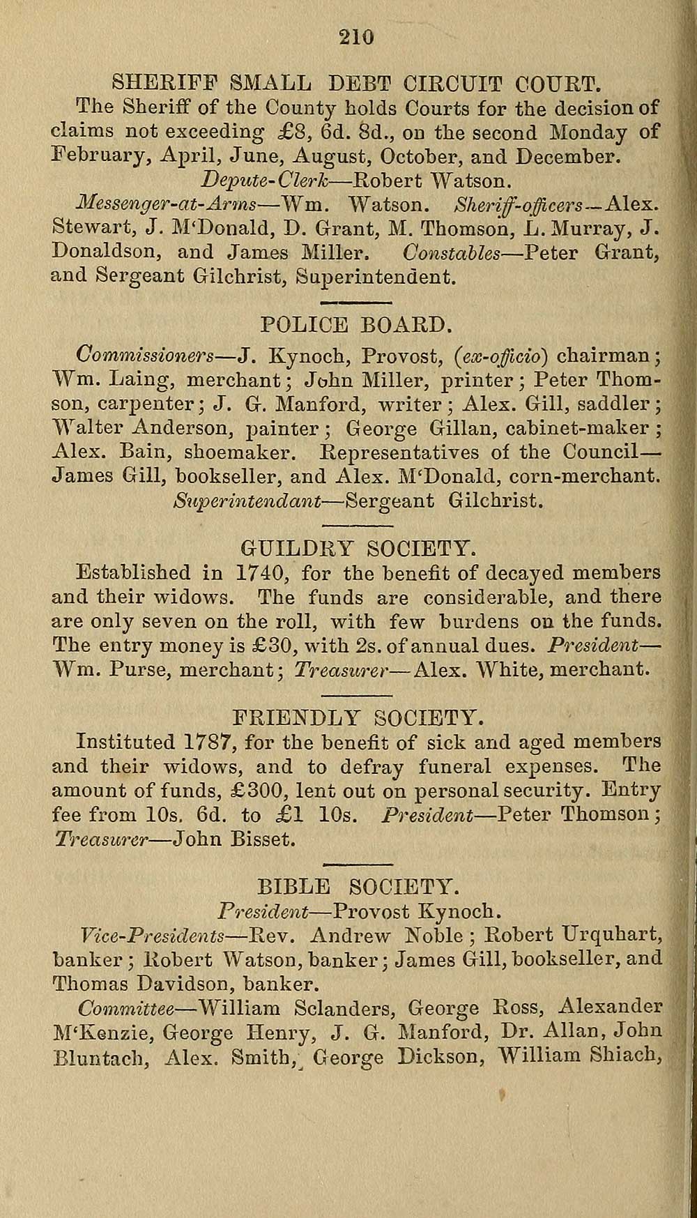 214 Counties Moray Elgin and Nairn Shires 1844 1847