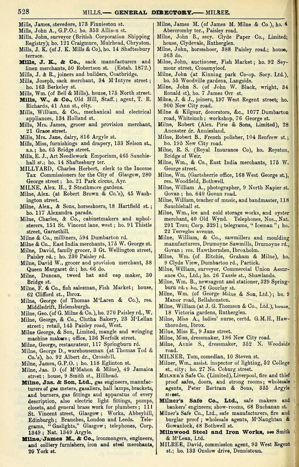 546) - Towns > Glasgow > 1828-1912 - Post-Office annual Glasgow directory >  1906-1907 - Scottish Directories - National Library of Scotland