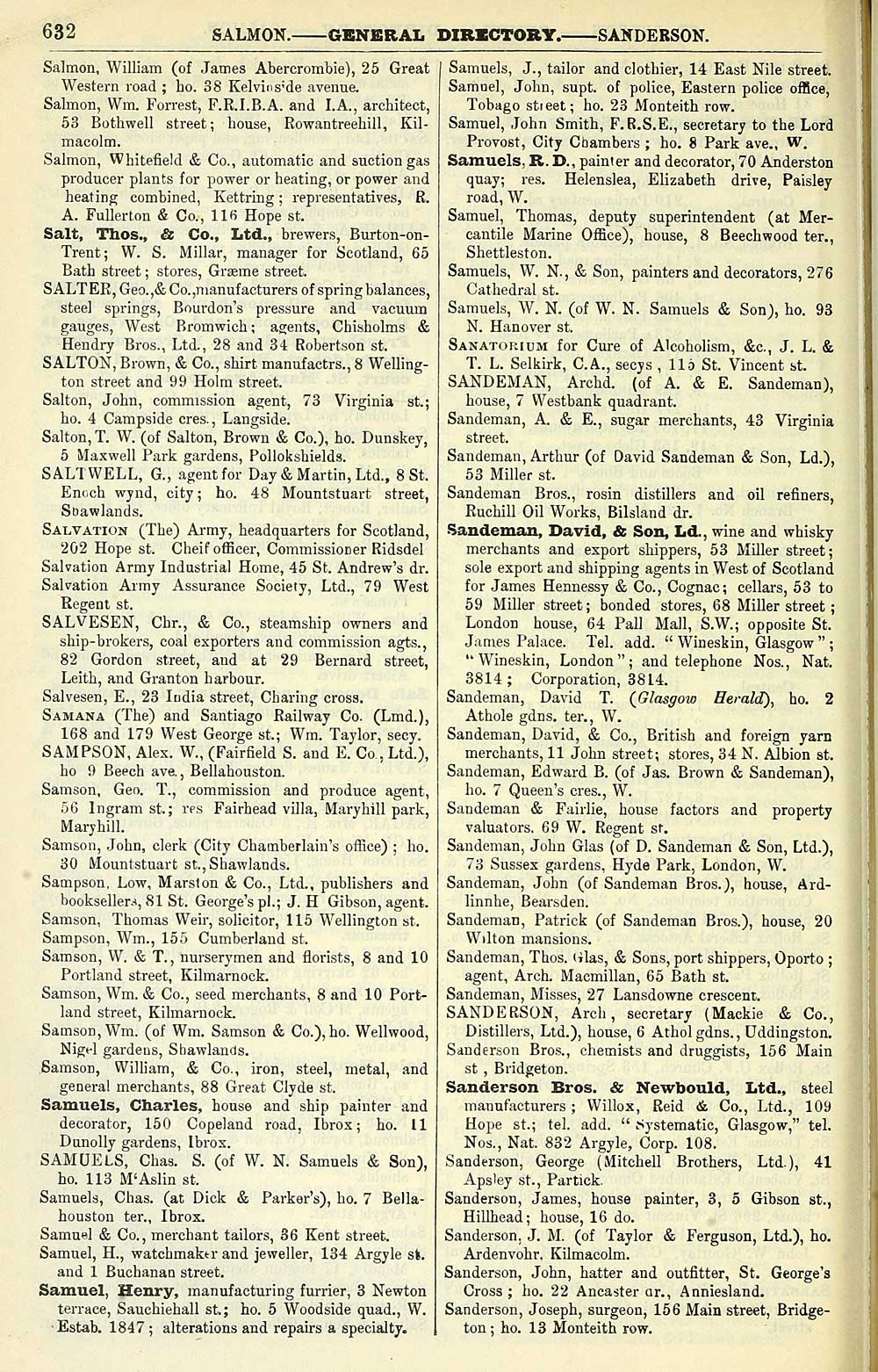 546) - Towns > Glasgow > 1828-1912 - Post-Office annual Glasgow directory >  1906-1907 - Scottish Directories - National Library of Scotland