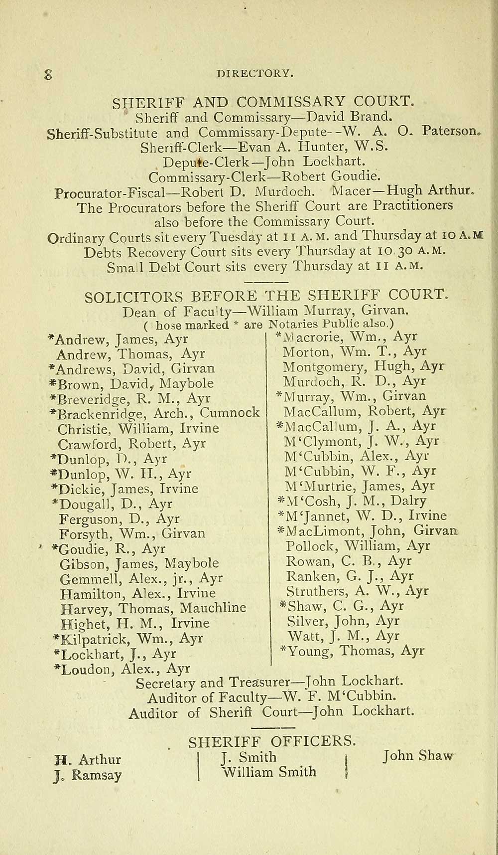(12) Towns > Ayr > 18731893 Post office general and trades