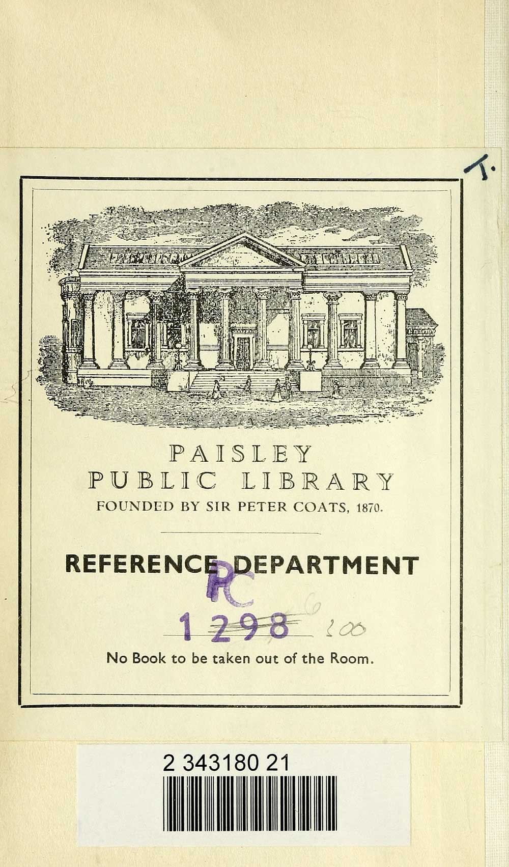(2) Towns > Paisley > 18621884 Watson's directory for Paisley