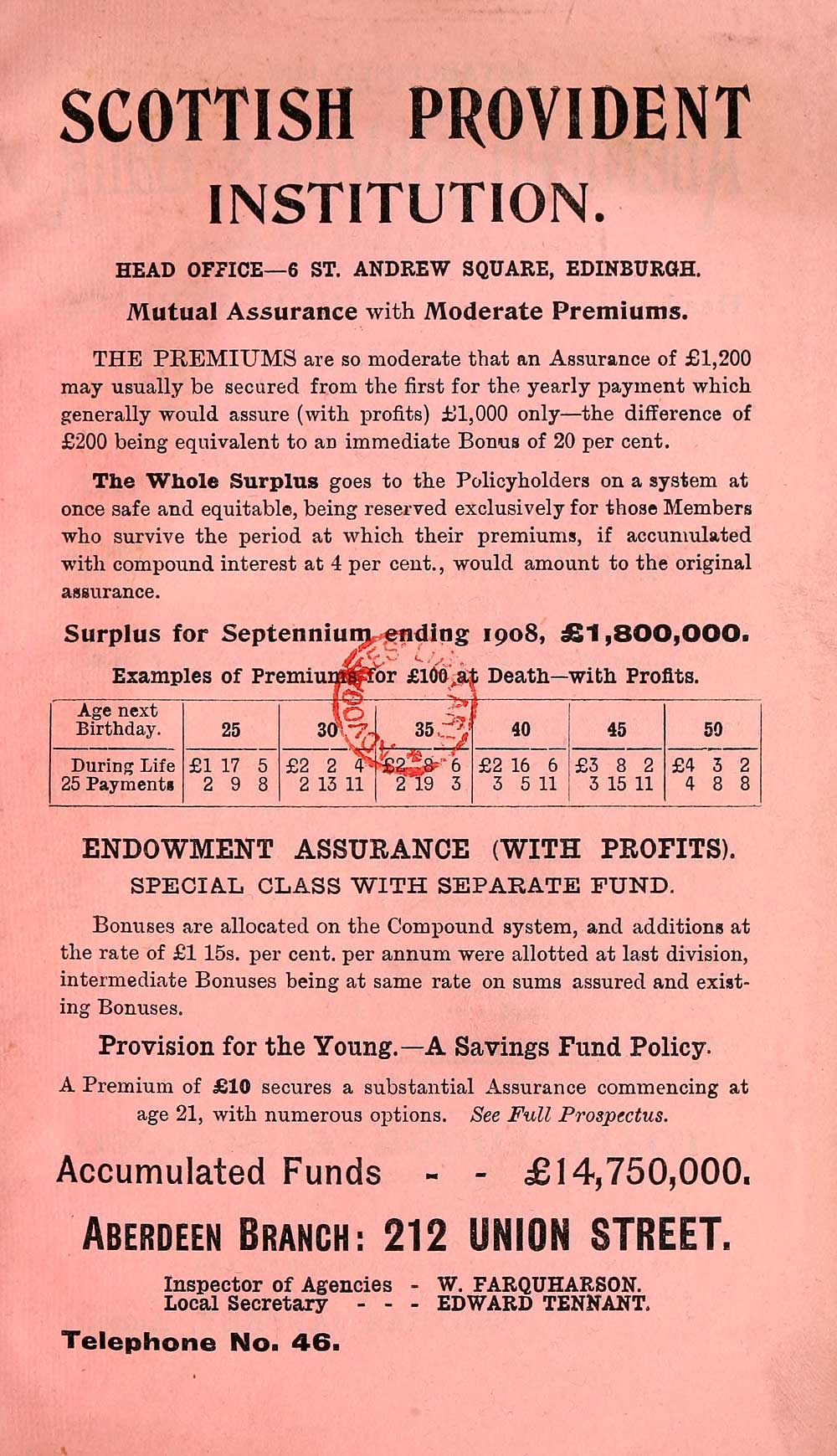 (5) Towns > Aberdeen > 18581912 Post Office Aberdeen directory > 19111912 Scottish