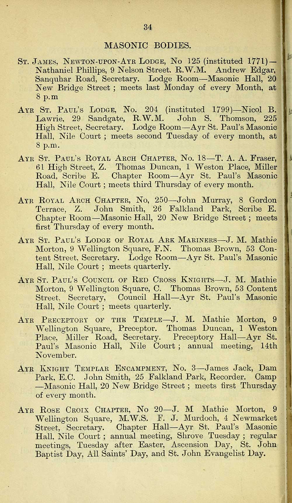 (40) Towns > Ayr > 18941912 Ayr Post Office General and Trades