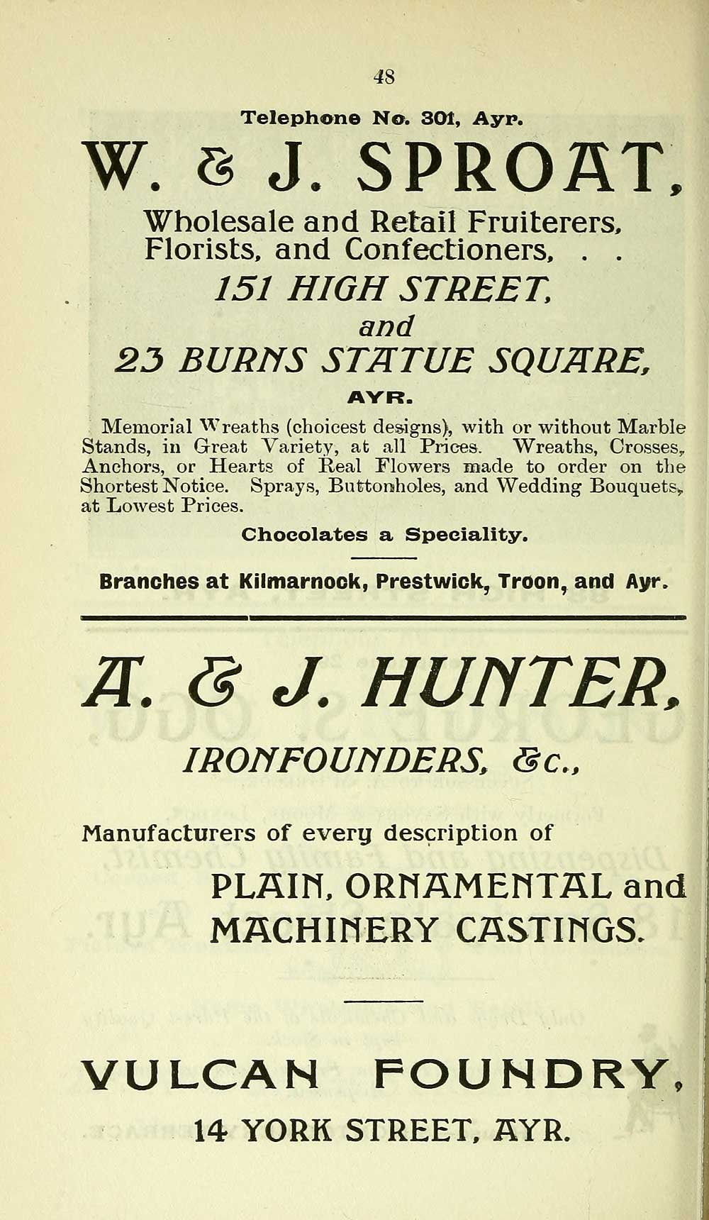 (398) Towns > Ayr > 18941912 Ayr Post Office General and Trades