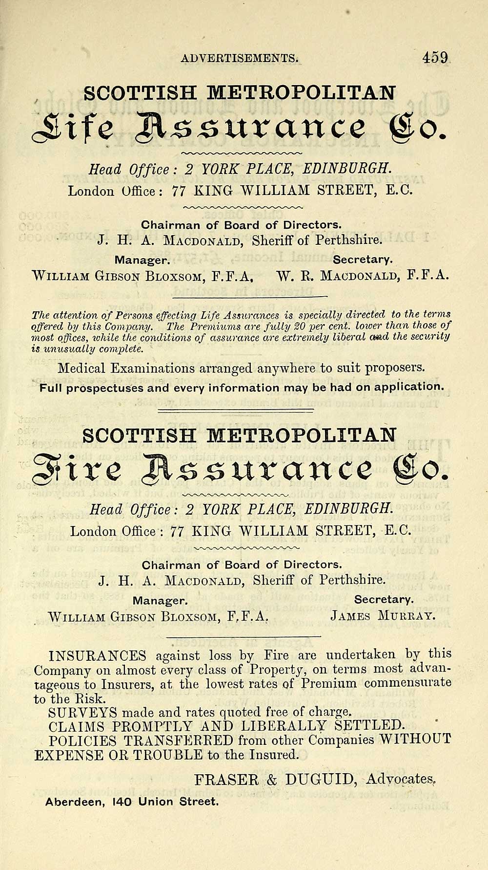 (463) - Towns > Aberdeen > 1858-1912 - Post Office Aberdeen directory ...