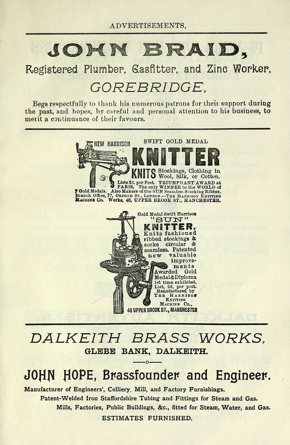 10) - Towns > Dalkeith > 1887-1891, 1894 - Carment's … directory for  Dalkeith and district > 1890 - Scottish Directories - National Library of  Scotland