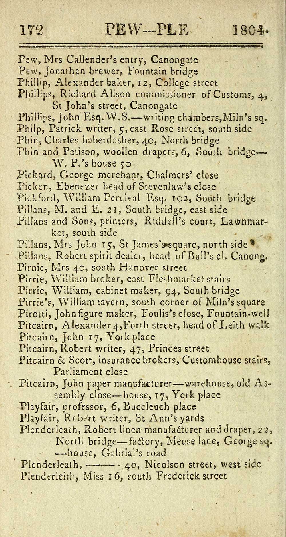 (180) Towns > Edinburgh > 18041805 Denovan & Co.'s Edinburgh and