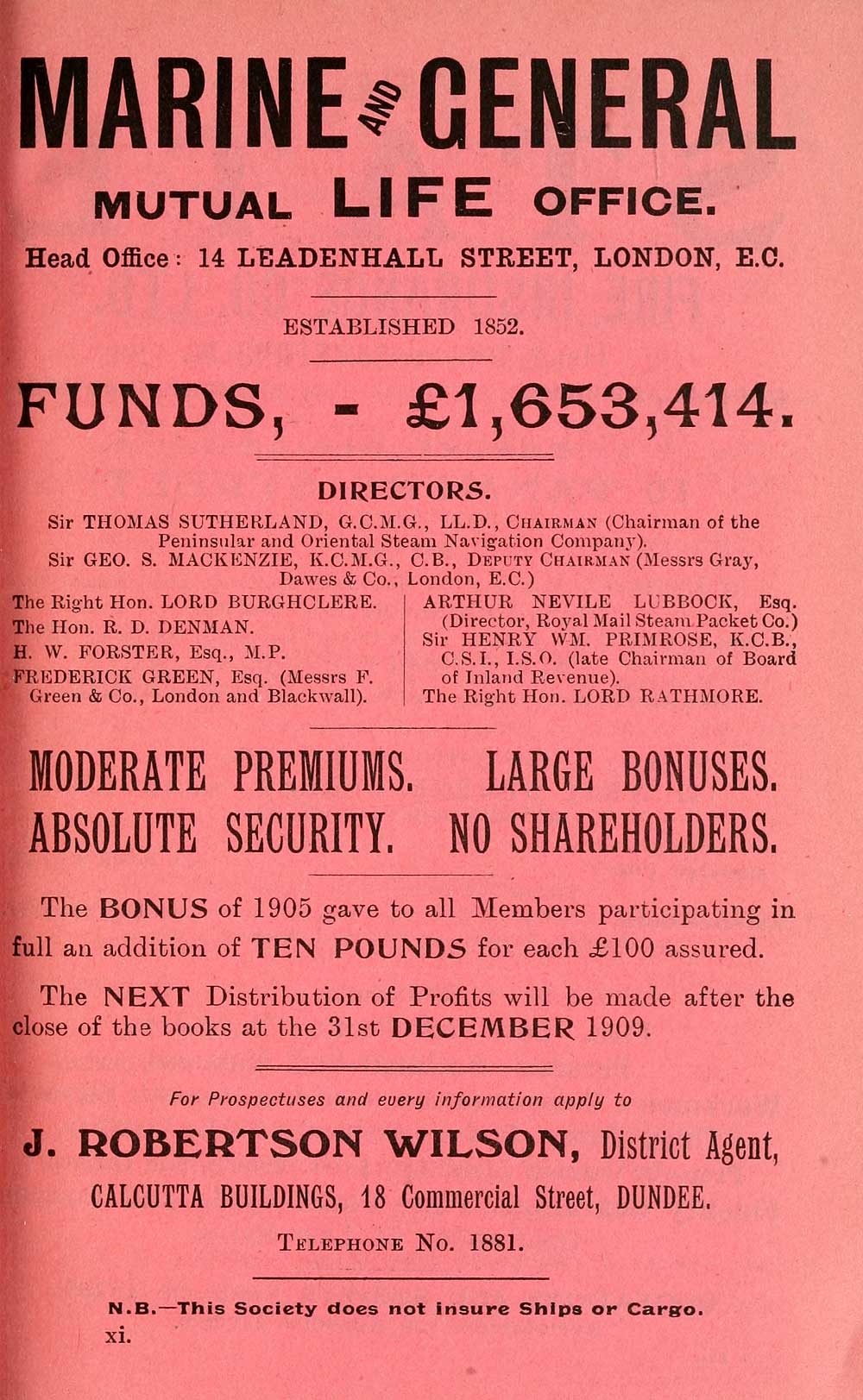 (15) - Towns > Dundee > 1809-1912 - Dundee directory > 1909-1910 ...