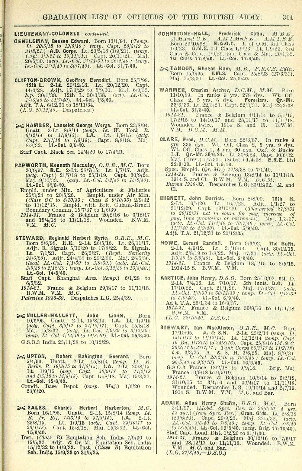 215 Army Lists Half Yearly Army Lists 1923 Feb 1950 From 1947 Annual Despite The Name 1940 Second Half British Military Lists National Library Of Scotland