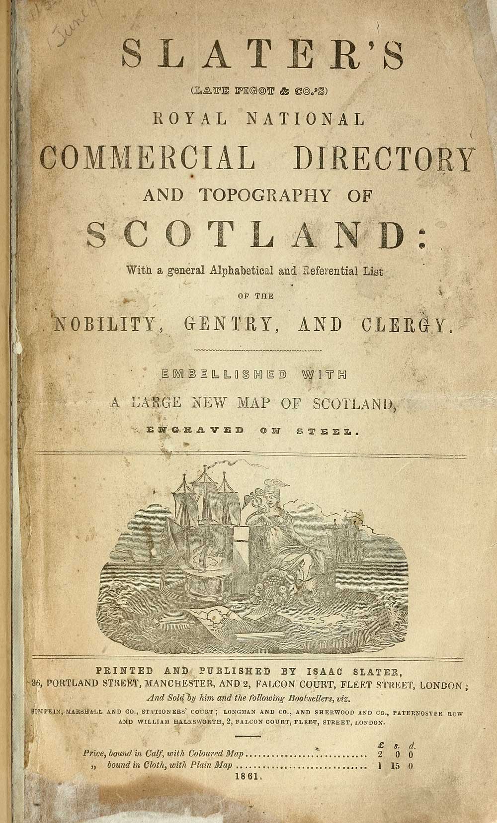 (9) Title page Scotland > 1868, 1878 Slater's (late Pigot & Co.'s) Royal national commercial