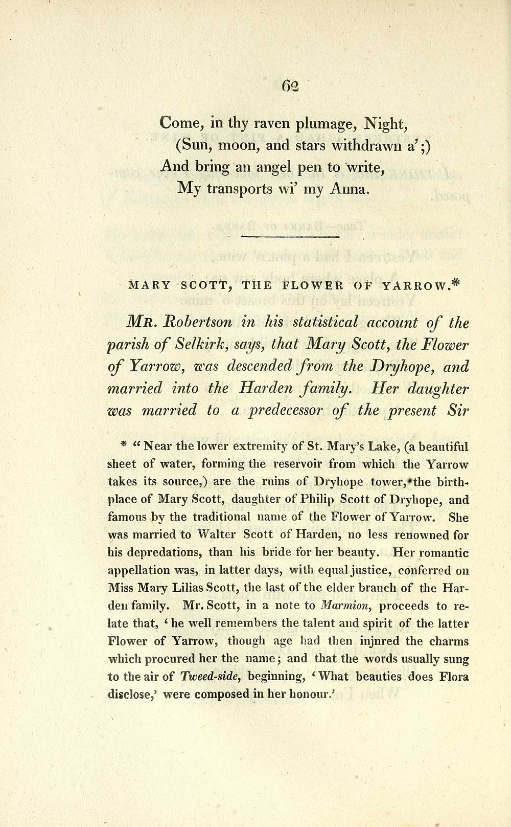  86 Page 62 Mary Scot The Flower Of Yarrow Glen Collection Of 