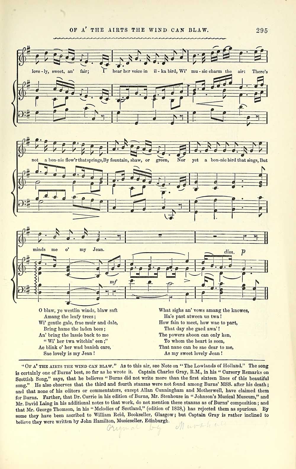 (309) Page 295 - Glen Collection of printed music > Printed music ...