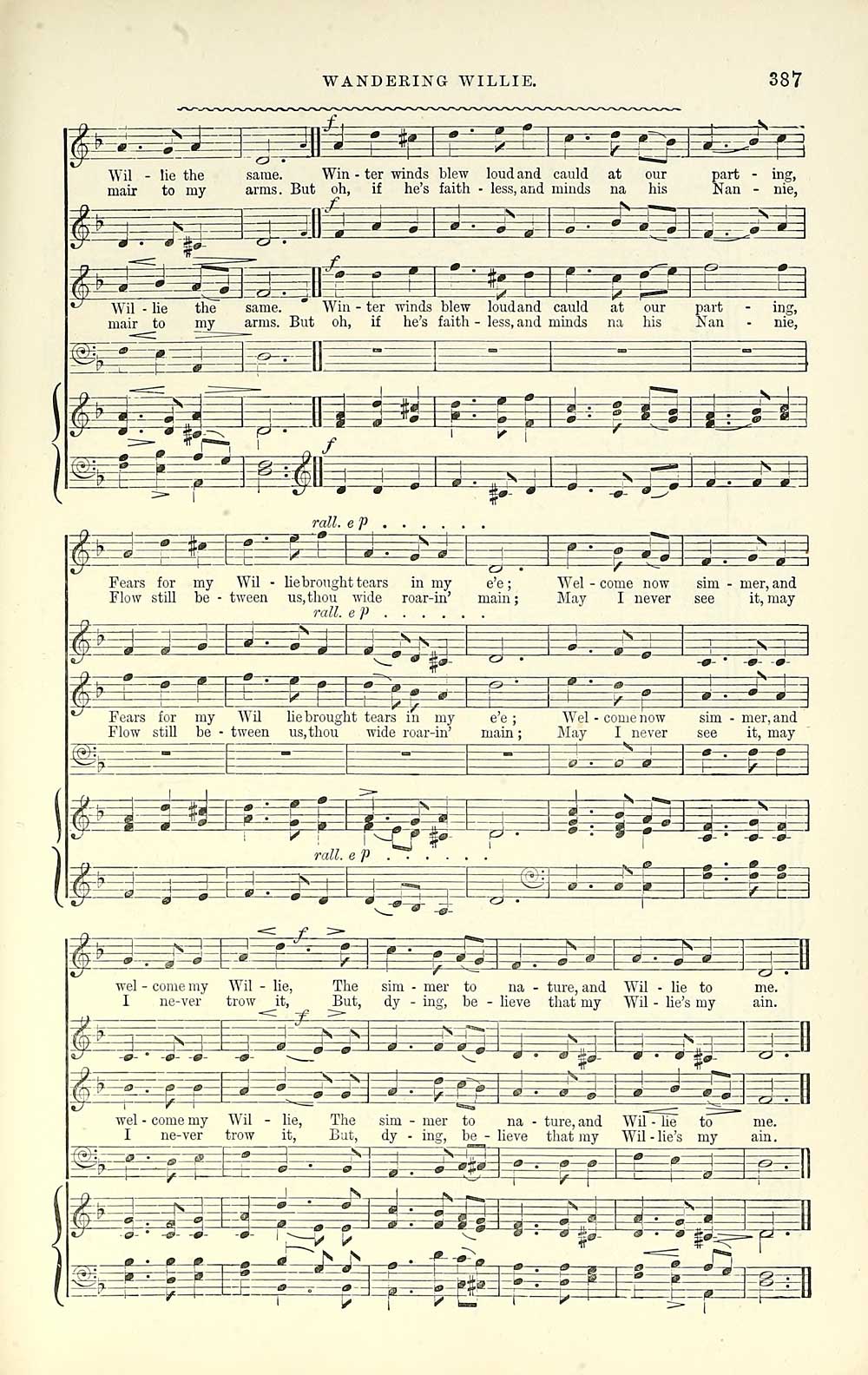 (401) Page 387 - Glen Collection of printed music > Printed music ...