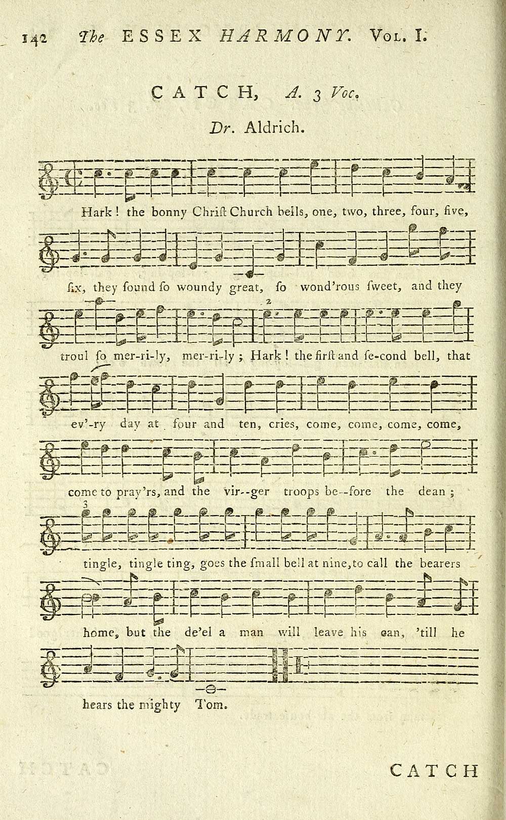 (154) Page 142 Hark! The bonny Christ church bells Glen Collection of printed music