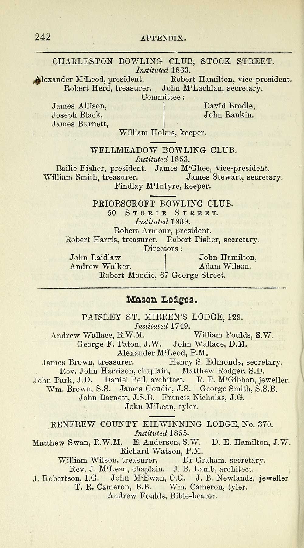 248 Towns Paisley 1862 1884 Watson s directory for