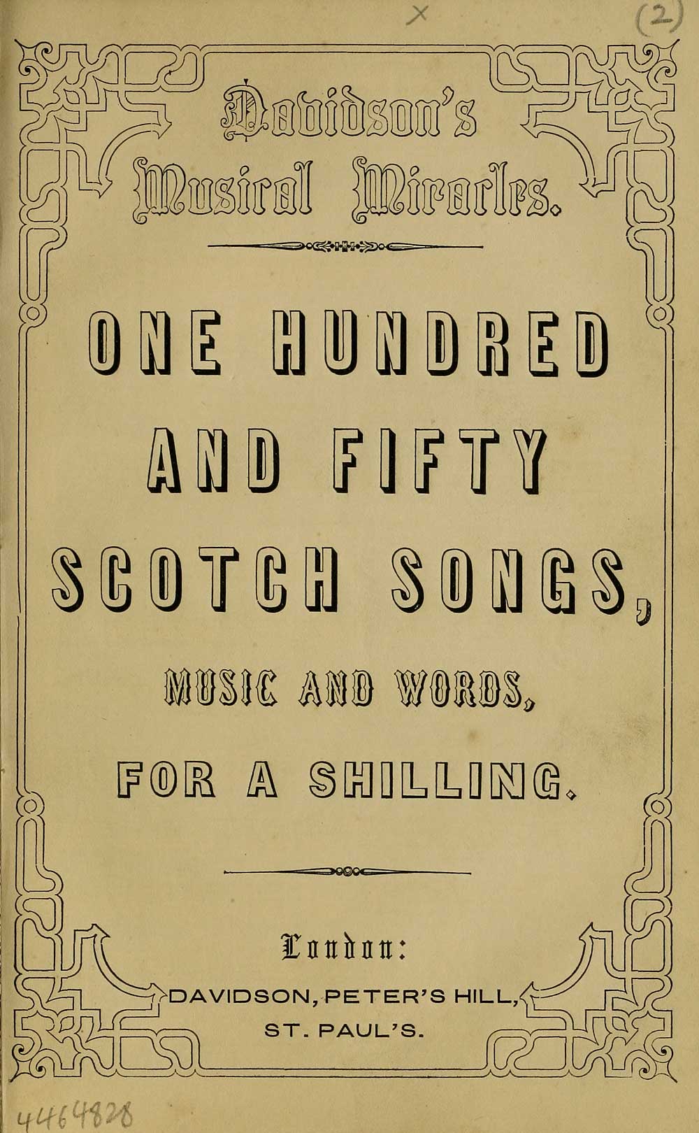 (87) Title page Glen Collection of printed music > Printed music