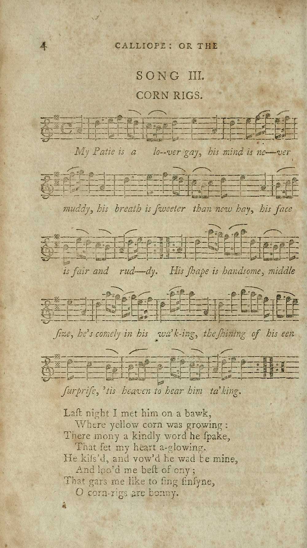 Corn Riggs Notes (22) Page 4 - Corn rigs - Glen Collection of printed music > Printed ...