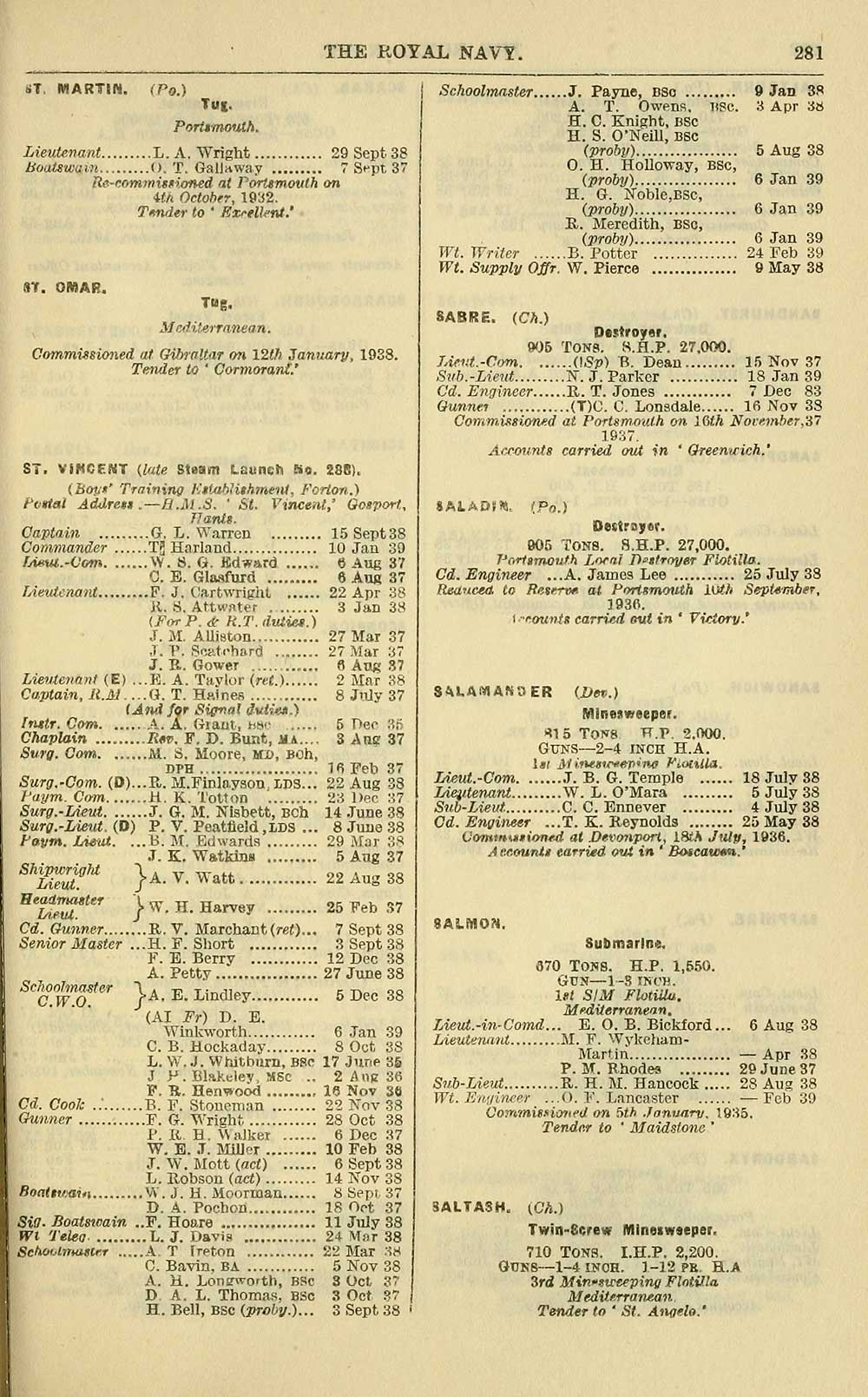 333 Navy Lists Monthly 1939 March British Military Lists National Library Of Scotland