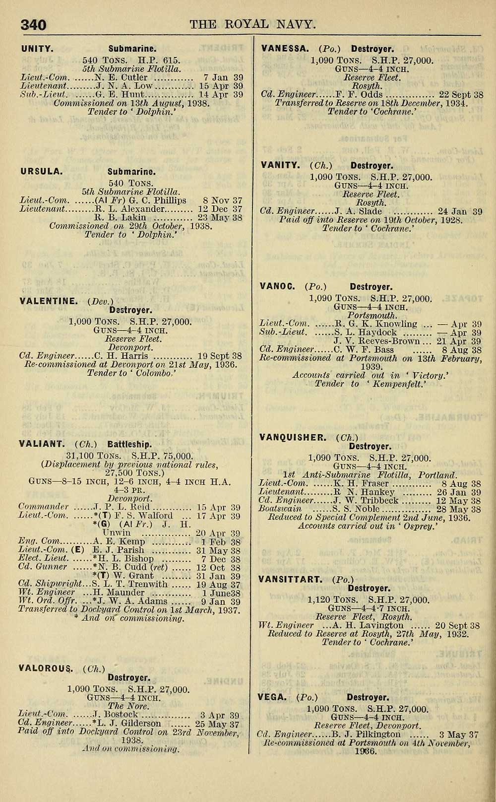 372 Navy Lists Monthly 1939 May British Military Lists National Library Of Scotland
