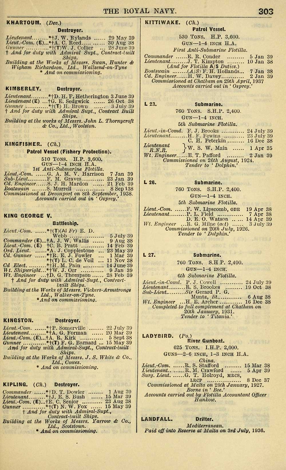 339 Navy Lists Monthly 1939 August British Military Lists National Library Of Scotland